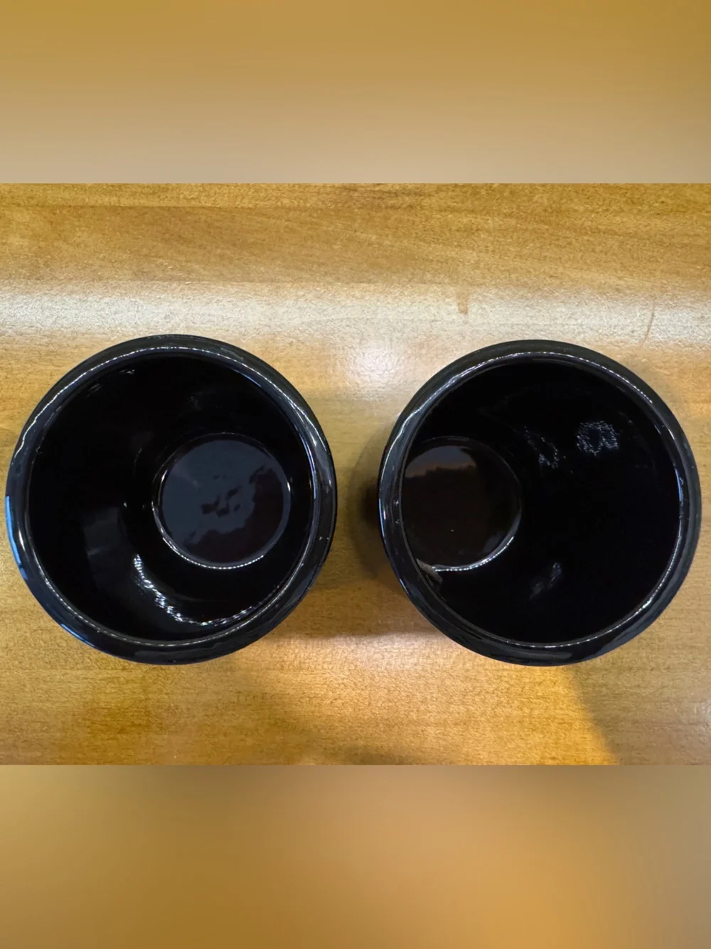 Set of 2 Limited Edition La Fermiere Terracotta Yogurt Pots Black - Picture 2 of 4